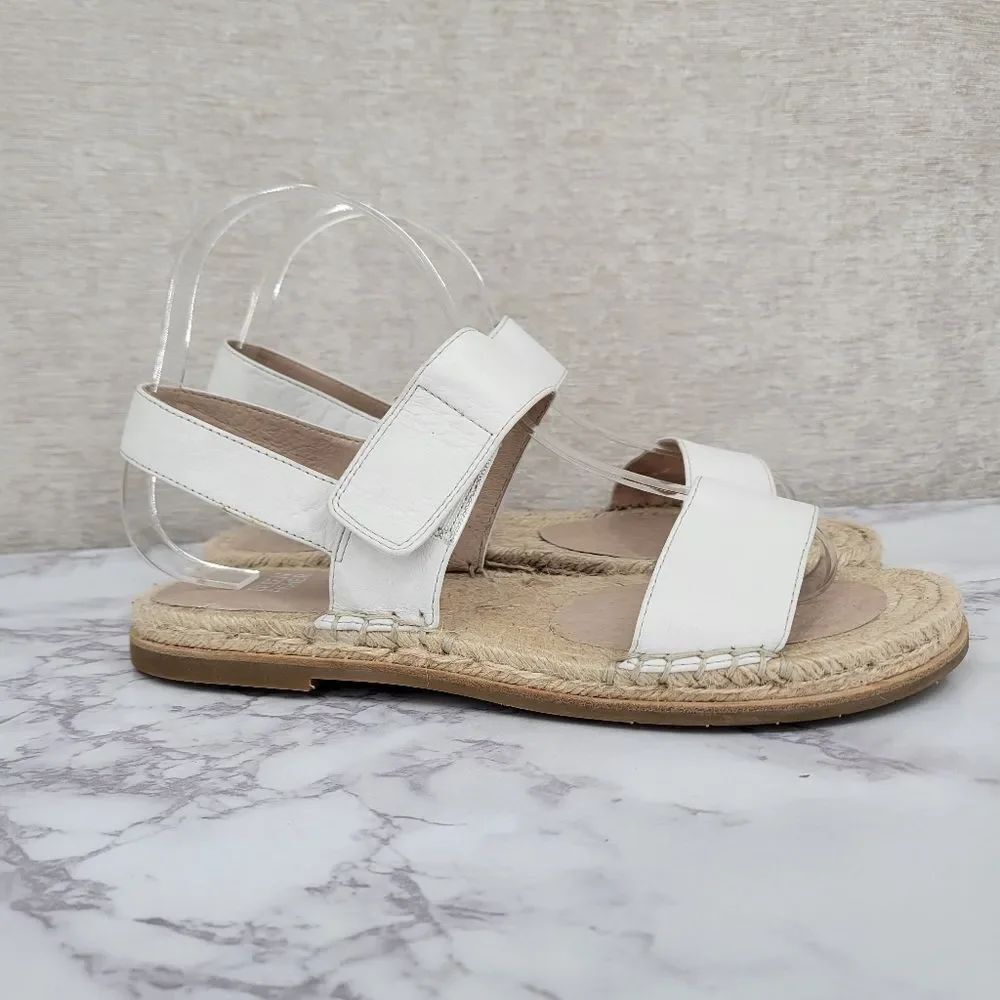 Eileen Fisher Max Espadrille Sandal in Washed Leather